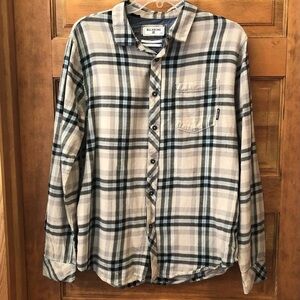 Billabong /Core Fit /Stretch/Flannel / button up/ Size M